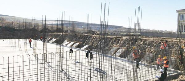 Сохтмони Коллеҷи оташнишонӣ дар Данғара - Sputnik Тоҷикистон