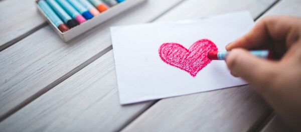 Открытка валентинка, архивное фото Открытка валентинка, архивное фото - Sputnik Таджикистан