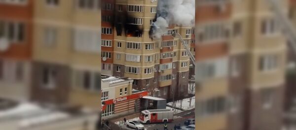 Пожар в Красногорске - Sputnik Тоҷикистон