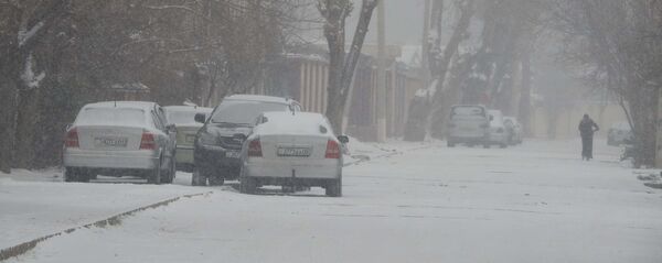 Снег в Душанбе, архивное фото - Sputnik Тоҷикистон