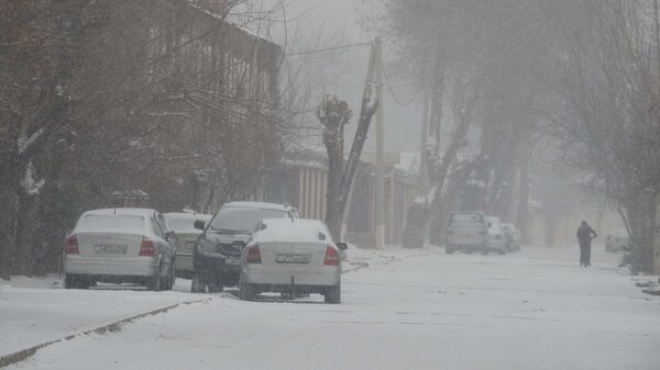 Снег в Душанбе, архивное фото - Sputnik Тоҷикистон