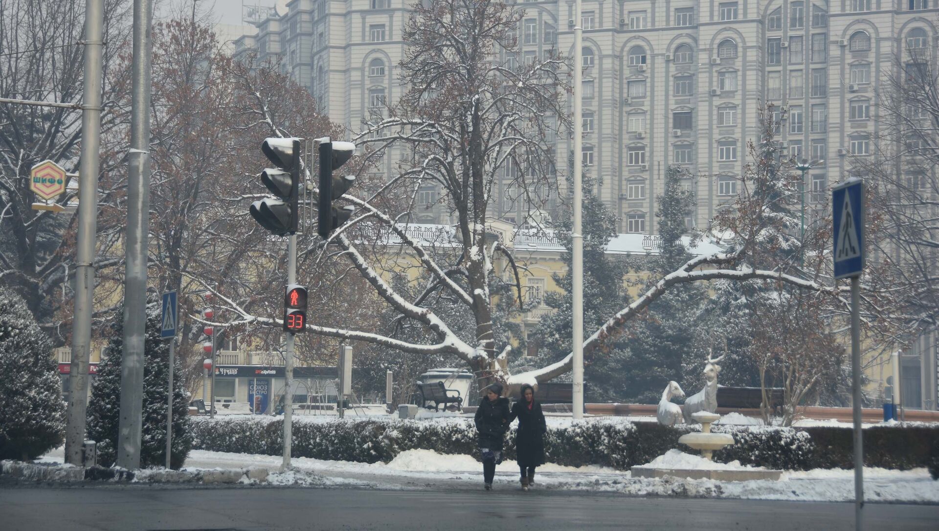 Город Душанбе зимой, архивное фото - Sputnik Таджикистан, 1920, 20.02.2021