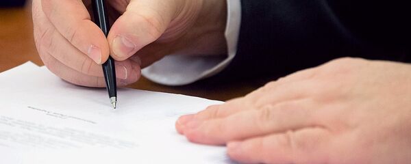 Подпись документов - Sputnik Тоҷикистон