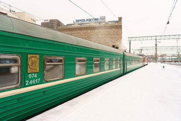 Отправление поезда из Москвы в Душанбе, архивное фото - Sputnik Таджикистан