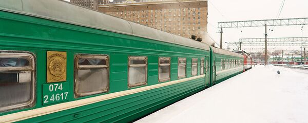 Отправление поезда из Москвы в Душанбе, архивное фото - Sputnik Таджикистан