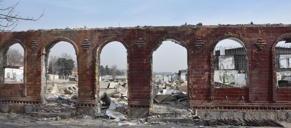 На месте рынка Шохмансур в Душанбе На месте рынка Шохмансур в Душанбе - Sputnik Таджикистан