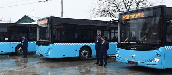 В Душанбе представлены новые автобусы, архивное фото - Sputnik Тоҷикистон