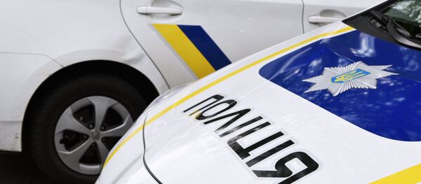 Автомобиль сотрудников Украинской полиции в Киеве, архивное фото - Sputnik Таджикистан