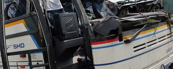 Авария с пассажирским автобусом, архивное фото - Sputnik Тоҷикистон