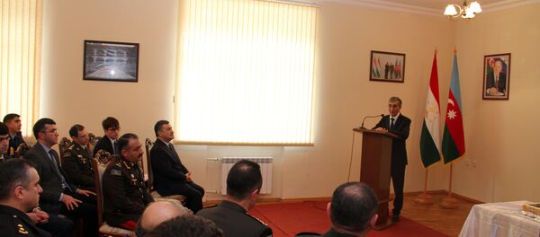 Таҷлили рӯзи таъсисёбии артиши Тоҷикистон дар ш. Боку - Sputnik Тоҷикистон