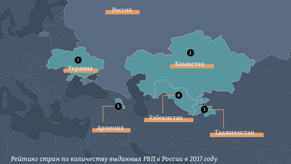 Топ-5 стран, получивших РВП в России - Sputnik Таджикистан