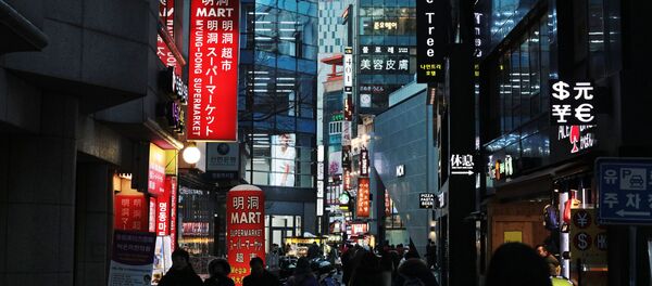 На одной из улиц Сеула На одной из улиц Сеула - Sputnik Таджикистан