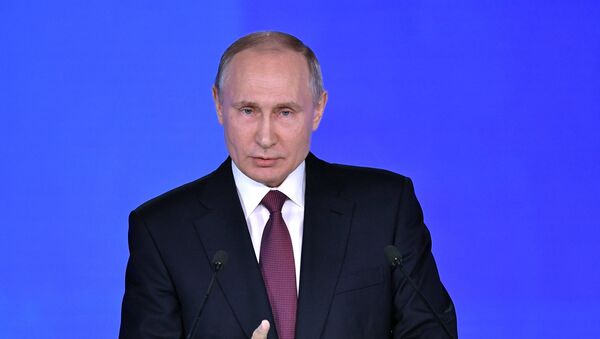 Ежегодное послание президента РФ В. Путина Федеральному Собранию - Sputnik Таджикистан