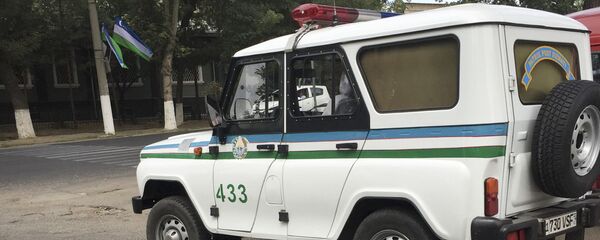 Автомобиль Узбекской милиции, архивное фото - Sputnik Таджикистан