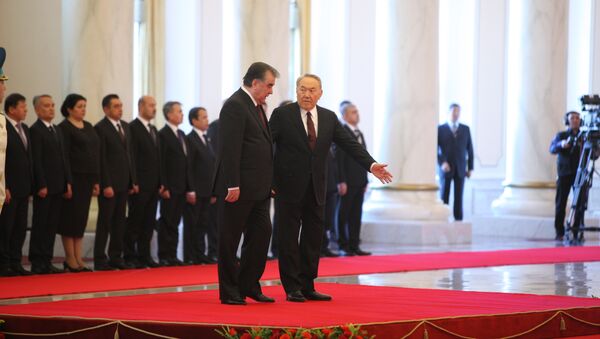 Визит Эмомали Рахмона в Астану на переговоры с президентом Казахстана Нурсултаном Назарбаевым - Sputnik Таджикистан