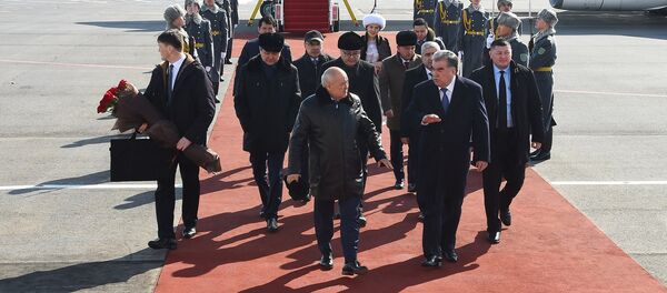 Визит Эмомали Рахмона в Астану на переговоры с президентом Казахстана Нурсултаном Назарбаевым - Sputnik Таджикистан