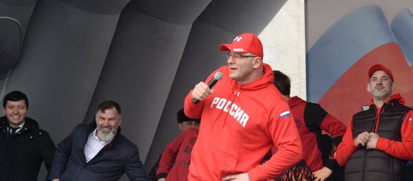 Акция Межнациональная зарядка 180318: выбор чемпионов! в Грозном - Sputnik Таджикистан