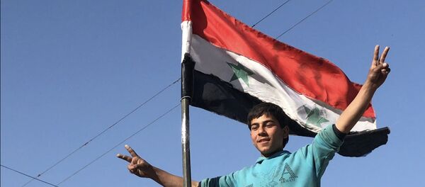 Освобожденный населенный пункт Кафр-Батна в Восточной Гуте Освобожденный населенный пункт Кафр-Батна в Восточной Гуте - Sputnik Таджикистан