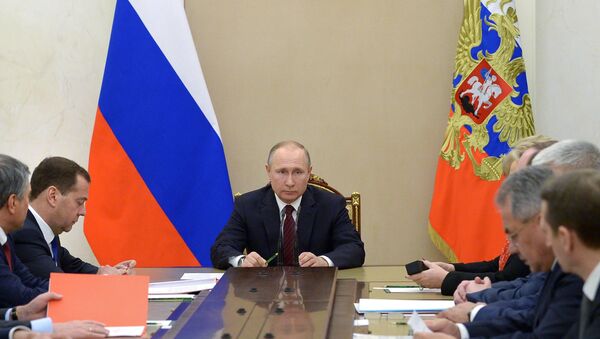Президент РФ В. Путин провел заседание Совбеза РФ, архивное фото - Sputnik Таджикистан