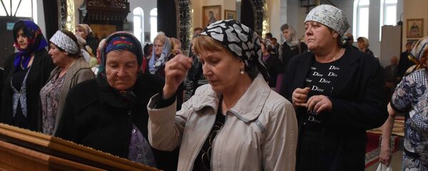 Пасха в Свято-Никольском соборе в Душанбе - Sputnik Таджикистан