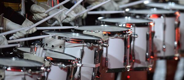 Церемония открытия X Международного военно-музыкального фестиваля Спасская башня Церемония открытия X Международного военно-музыкального фестиваля Спасская башня - Sputnik Таджикистан