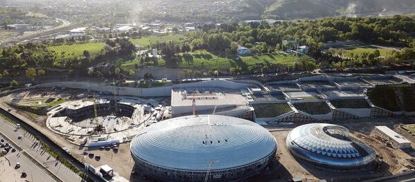 Строительство спортивного объекта в Душанбе - Sputnik Тоҷикистон