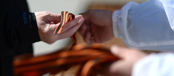 Акция Георгиевская ленточка, архивное фото - Sputnik Таджикистан