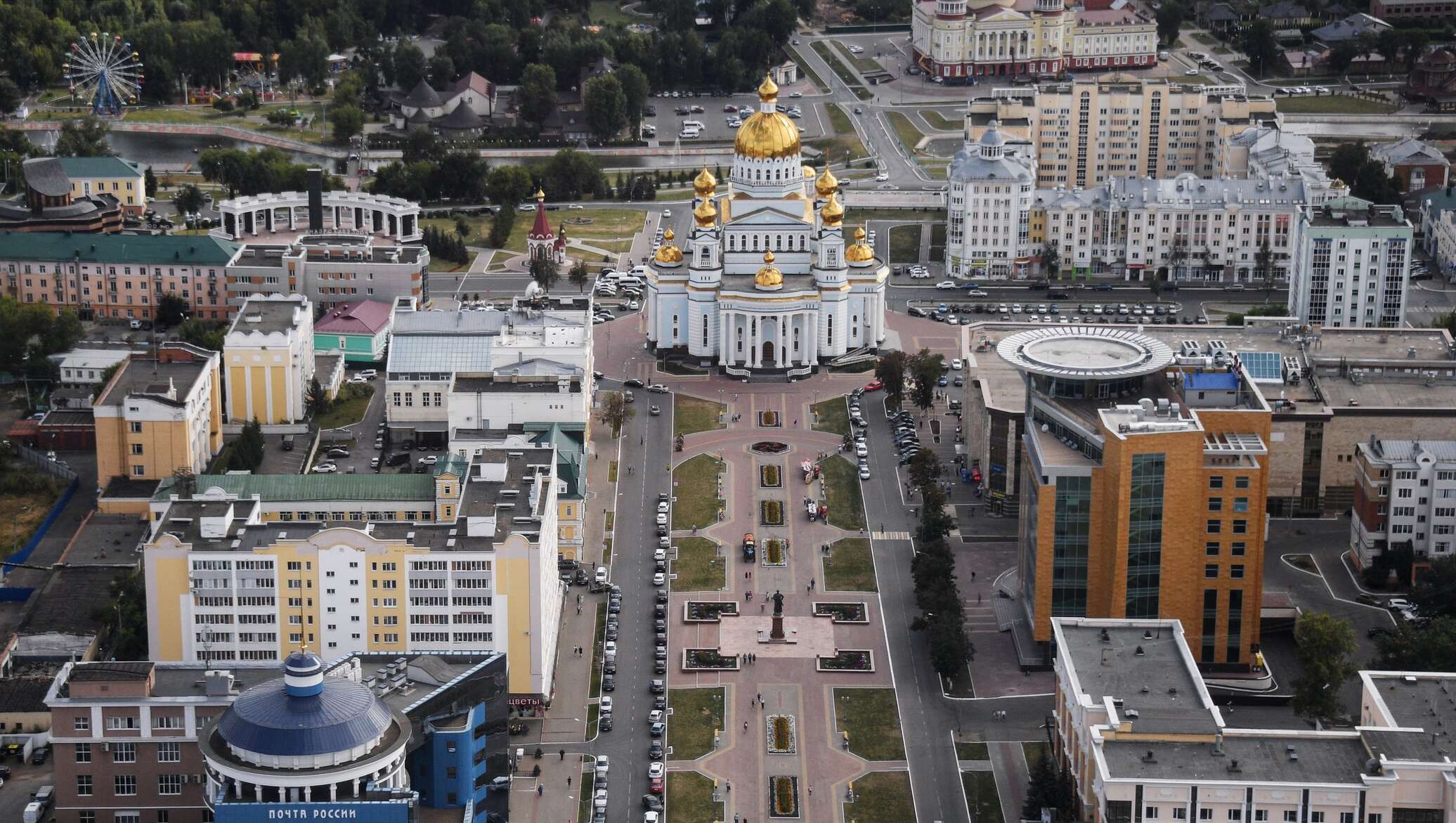 Столица с саранск. Столица Мордовии Саранск. Саранск вид на город. Саранск вид сверху. Саранск центр вид сверху.