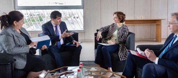 Назначения Джамолиддина Убайдуллоева в качестве Постоянного представителя Республики Таджикистан при ЮНЕСКО Назначения Джамолиддина Убайдуллоева в качестве Постоянного представителя Республики Таджикистан при ЮНЕСКО - Sputnik Тоҷикистон