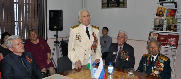 Ветеран Великой Отечественной войны, гвардии капитан III ранга Любимов Георгий Федорович Ветеран Великой Отечественной войны, гвардии капитан III ранга Любимов Георгий Федорович - Sputnik Таджикистан