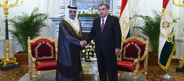 Встреча Эмомали Рахмона с спец представителем Катара - Sputnik Тоҷикистон