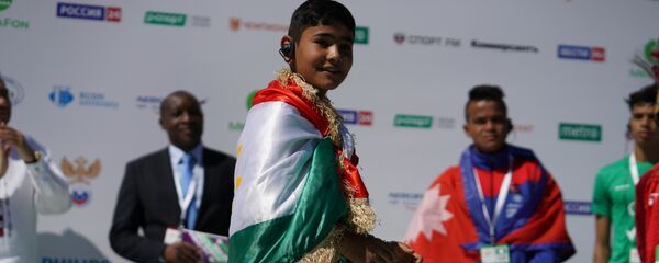 Команда Таджикистана на чемпионате мира по футболу среди детей-сирот - Sputnik Таджикистан