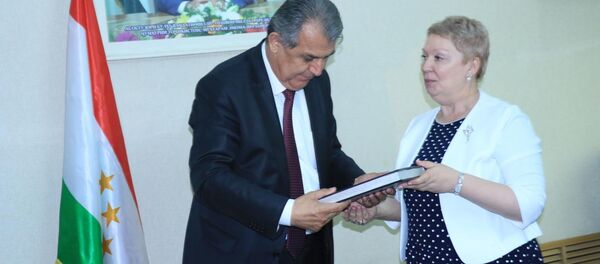 Министр образовани Таджикистана Нуриддин Саид встетился с министром просвешания России Ольга Васильева - Sputnik Тоҷикистон