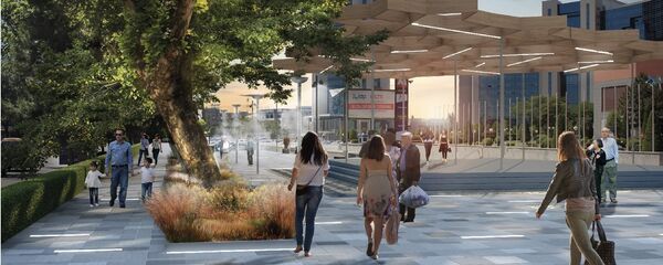 Визуализация проекта благоустройства улицы в Ташкенте Визуализация проекта благоустройства улицы в Ташкенте - Sputnik Таджикистан