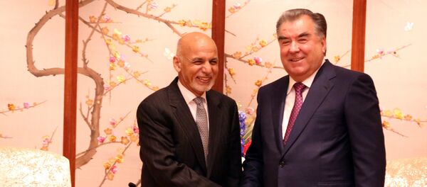 Президент Афганистана Ашраф Гани и глава Таджикистана Эмомали Рахмон - Sputnik Тоҷикистон