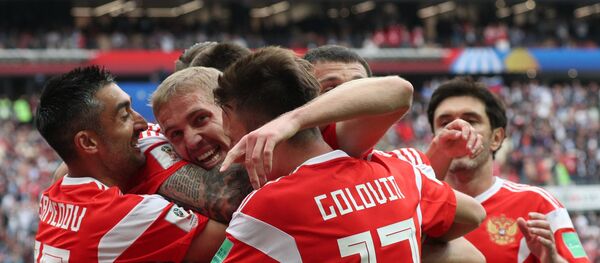 Футбол. ЧМ-2018. Матч Россия - Саудовская Аравия Футбол. ЧМ-2018. Матч Россия - Саудовская Аравия - Sputnik Таджикистан