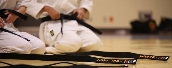 Черный пояс каратэ, архивное фото - Sputnik Таджикистан