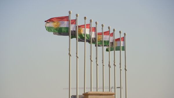 Флаги Иракского Курдистана, архивное фото - Sputnik Таджикистан