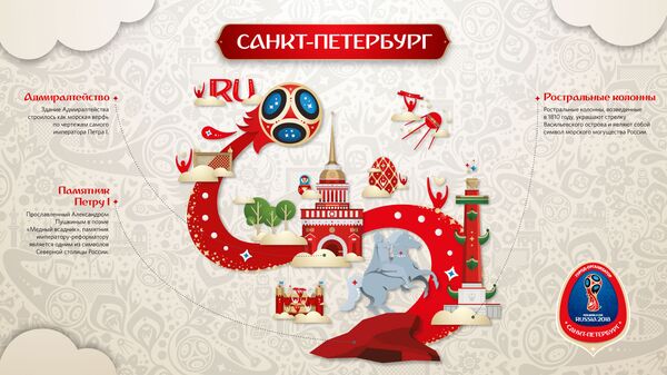 Фирменный стиль городов-организаторов ЧМ-2018. Санкт-Петербург Фирменный стиль городов-организаторов ЧМ-2018. Санкт-Петербург - Sputnik Таджикистан