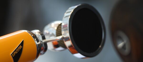 Микрофон в студии радио Sputnik, архивное фото Микрофон в студии радио Sputnik, архивное фото - Sputnik Таджикистан