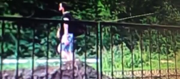 Опубликовано видео, на котором предполагаемый убийца пятилетней девочки идет с сумкой к оврагу - Sputnik Тоҷикистон