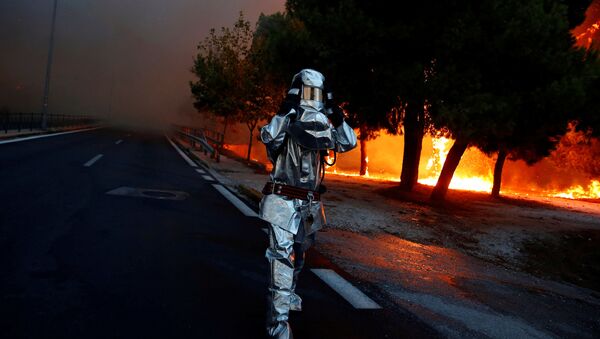 Пожары в Греции - Sputnik Таджикистан