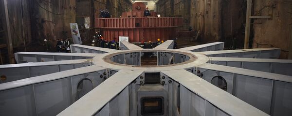 На стройплощадке ГЭС На стройплощадке ГЭС - Sputnik Таджикистан