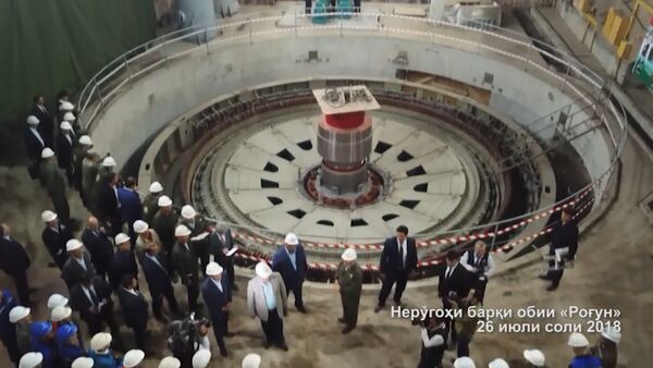 Строительные работы на первом агрегате Рогунской ГЭС - Sputnik Таджикистан