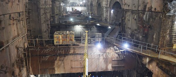 На стройплощадке Рогунской ГЭС - Sputnik Тоҷикистон