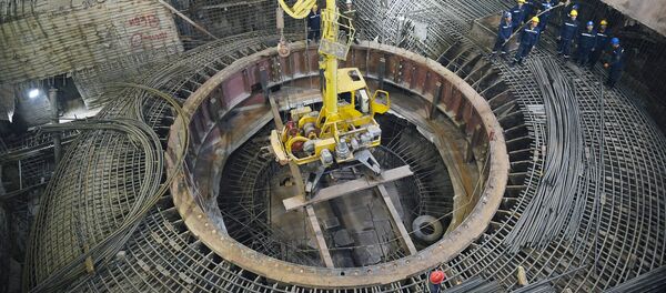 На стройплощадке Рогунской ГЭС - Sputnik Тоҷикистон