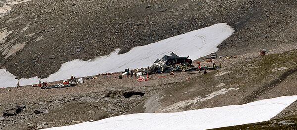 Самолёт JU 52 с регистрационным номером HB-HOT, разбившийся в Швейцарских Альпах - Sputnik Таджикистан