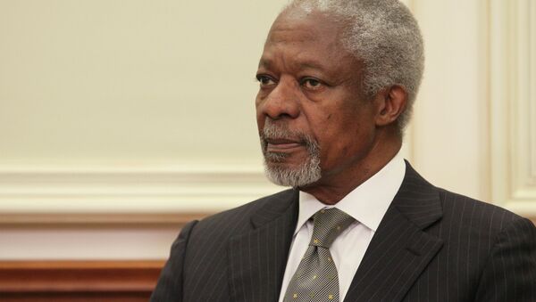 Бывший генеральный секретарь ООН Кофи Аннан, архивное фото - Sputnik Тоҷикистон