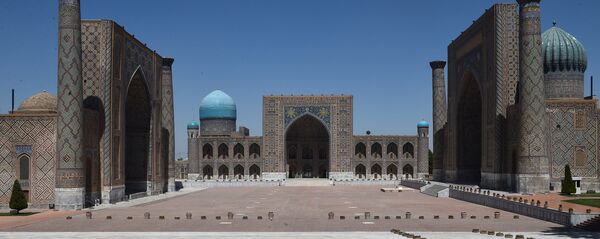 Эмомали Рахмон и Шавкат Мирзиёев в Самарканде - Sputnik Тоҷикистон