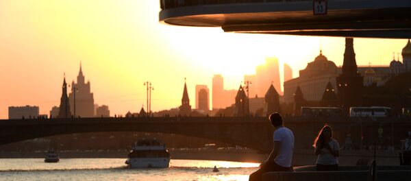 Парящий мост парка Зарядье в Москве - Sputnik Таджикистан